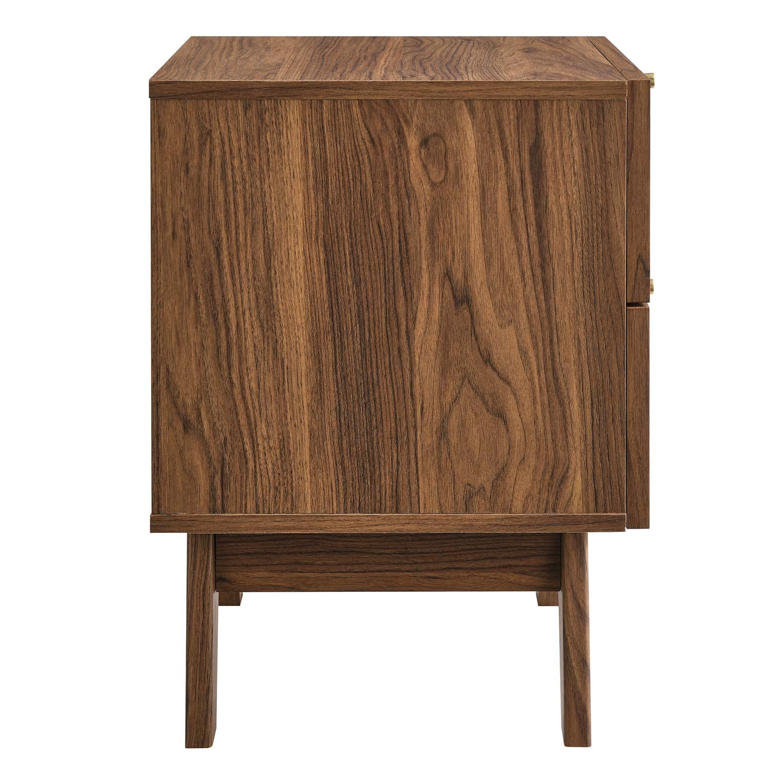 Modway Mod-7050-Wal Soma 2-Drawer Nightstand, Walnut